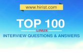Top 100 Linux Interview Questions and Answers 2014