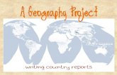 Country reports - 6th Grade Project 1