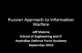 The Russian Approach to Information Warfare