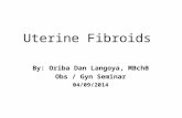 Uterine fibroids, Benign tumor of the Uterus (Leimyoma)