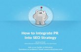 How to Integrate PR into SEO Strategy