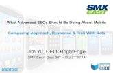 Comparing Approach, Response & Risk With Data By Jim Yu