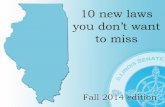 Top 10 New Illinois Laws (Fall 2014 Edition)