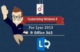 Customizing Windows 8 for MS Lync