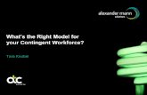 What’s the Right Model for Your Contingent Workforce?