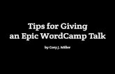How to Give an Awesome WordCamp Talk