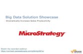 AWS Webcast - Sales Productivity Solutions with MicroStrategy and Redshift