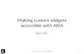 Making custom widgets accessible with ARIA (2014)