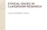 Ethical isues in classroom research 2