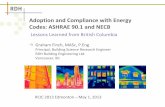 Adoption and Compliance with Energy Codes -  ASHRAE 90.1 and NECB
