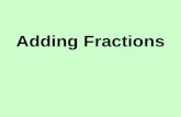 Adding Fractions: traditional approach