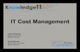 ServiceNow Knowledge11 IT Cost Management Session