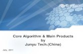 Core algorithm and main products by Junyu Tech.(China)