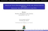 Singular Value Decomposition (SVD) and Application in MatLab.