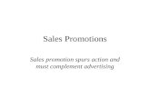 Sales promotions