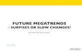 Future megatrends surprises or slow changes