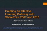 SharePoint 2010 as an effective Learning Gateway
