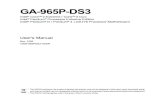 Motherboard Manual Ga-965p-Ds3 e