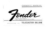 Guitar - Luthier - Fender Telecaster Deluxe Plans (1973)