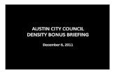 Density Bonus Briefing - Dec. 2011