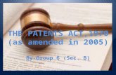 Patent Act 1970