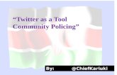#SMILEcon Tampa Using Twitter & Text For Community Policing In Kenya