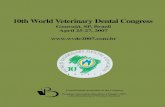 10th World Veterinary Dental Congress 2007 Brazil