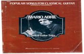 Abril, Mario - Popular Songs for Classical Guitar