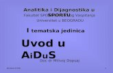 1 Analitika i Dijagnostika MITA Uvod u AiDuS