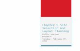 Chapter 9 site selection and layout planning
