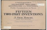 Bach - 2-Part Inventions