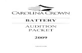 Carolina Crown Battery Audition Packet 2009[1]