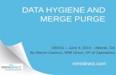 DM 101 - MMI Direct - Data Hygiene and Merge Purge