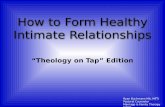 Theology On Tap - Healthy Intimate Relationships
