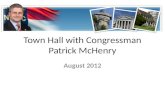 Town Hall with Congressman Patrick McHenry 2012