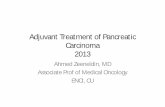 Adjuvant treatment of pancreatic AC