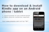 How to download & install kindle app to android