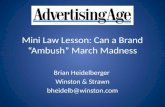 Can a Brand Ambush March Madness - Ad Age Mini Law Lesson