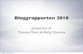 Bloggrapporten 2010 - En oversikt over bloggnorge