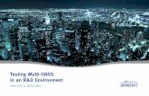 Testing Multi-GNSS in an R&D Environment: From GPS to Multi-GNSS