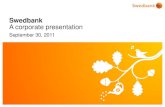 Swedbank Corporate Presentation Q3 2011