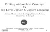 Profiling Web Archive Coverage for Top-Level Domain and Content Language