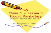 Theme 1  lesson 3 robust vocabulary