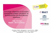 Carriage disputes in Europe: a framework for analysing power conflicts in broadcaster-to distributor markets