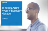 AMicrosoft azure hyper v recovery manager overview