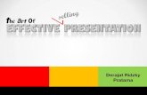 The Art Of Effective Selling Presentation