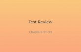Test 31 33 review