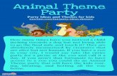 Animal Theme Party – Party Ideas and Themes for kids – Mocomi.com