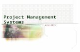 MIS: Project Management Systems