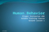 Fundamentals of Instruction- Human Behavior